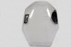 safety window 1/2" thick w/ milled edge insert to fit cat c cab machines