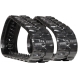 gehl rt135 set of 2 13" heavy duty block tread rubber tracks (320x84bx46)